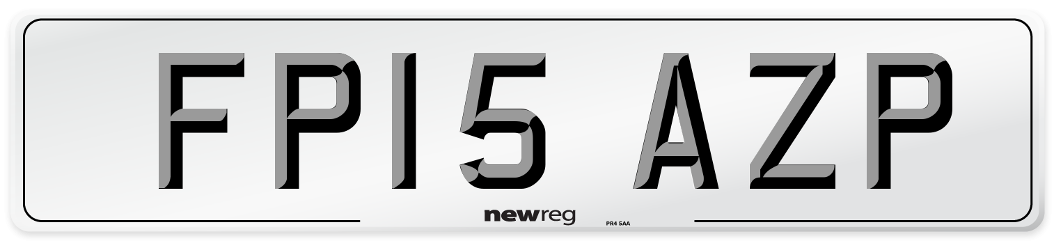FP15 AZP Number Plate from New Reg